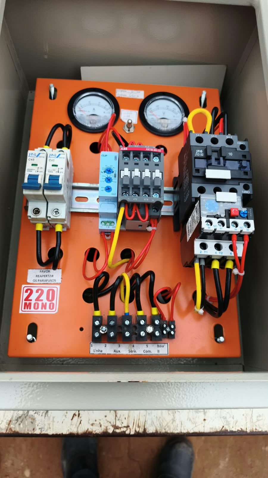 Painel para bomba poço